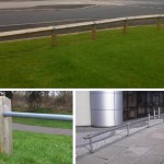 Wooden Metal & Header Knee Rail Fence
