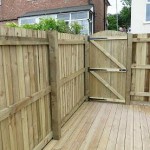 New fence with gate by worcester Fencing Solutions