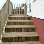 closeboard boxed steps with decking by worcester fencings solutions